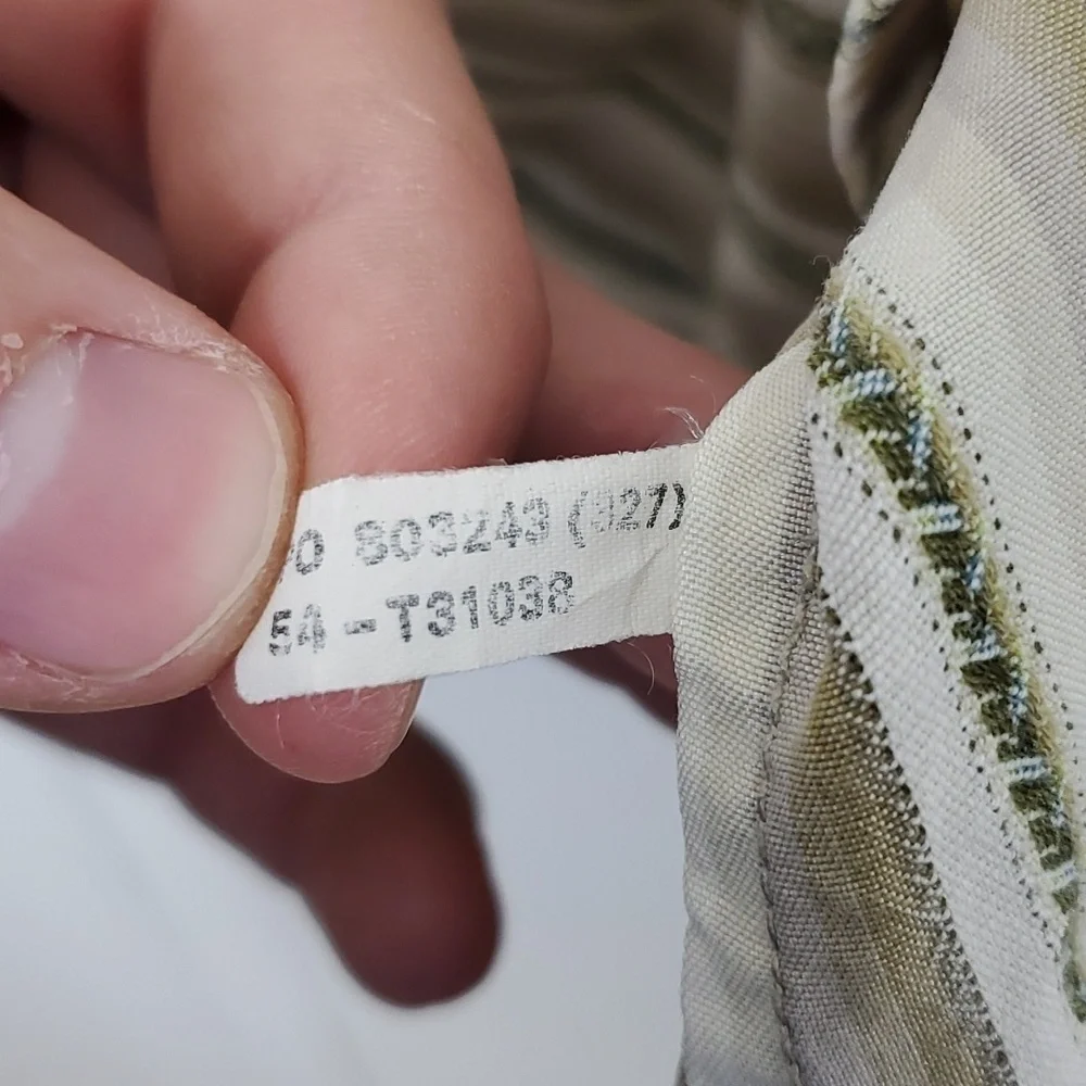 Tommy Bahama Button Down Shirt Vertical Striping Collar Island Tan Mens XL - Picture 6 of 10